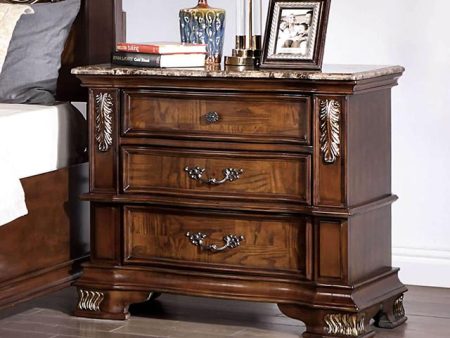 ESPARANZA Night Stand, Brown Cherry Fashion