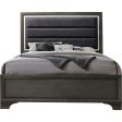 Acme Furniture Carine II Queen Panel Bed in Gray 26260Q Sale