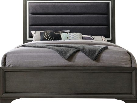 Acme Furniture Carine II Queen Panel Bed in Gray 26260Q Sale