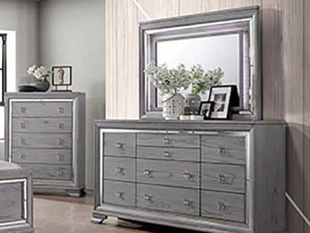 Alanis Light Gray Dresser on Sale