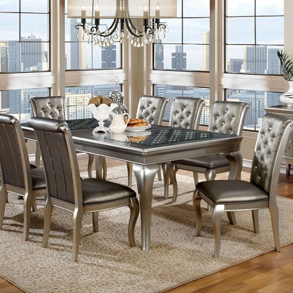 AMINA Champagne 84  Dining Table For Discount