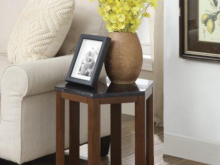 Reon Marble & Walnut End Table (2Pc Pk) Online Sale