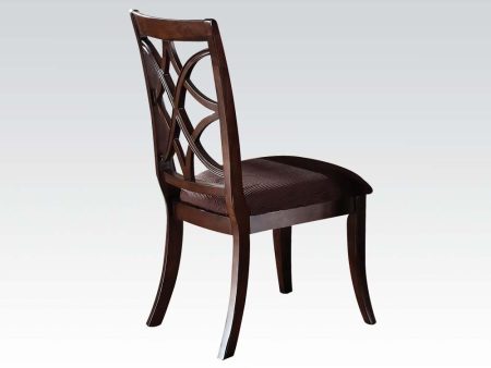 Acme Keenan Dining Side Chairs (Set of 2) in Dark Walnut 60257 Fashion