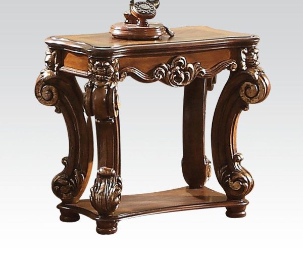 Acme Vendome Side Table in Cherry 82003 Online Hot Sale