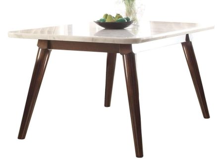 Acme Gasha Dining Table in White Walnut 72820 Online Hot Sale