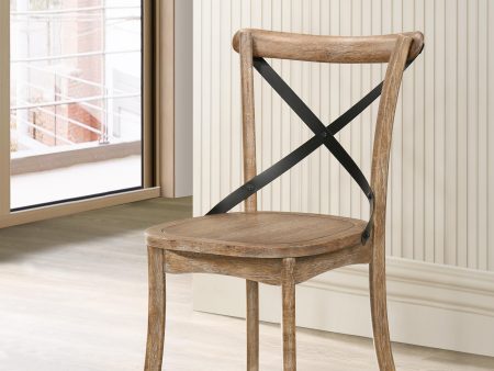 Kendric Rustic Oak Side Chair Supply