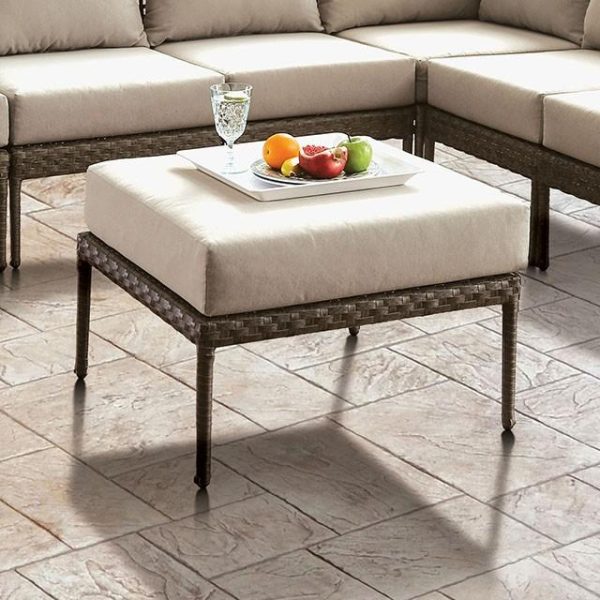 ALEISHA Patio Ottoman Online now