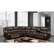 Pollux Brown Sectional For Cheap