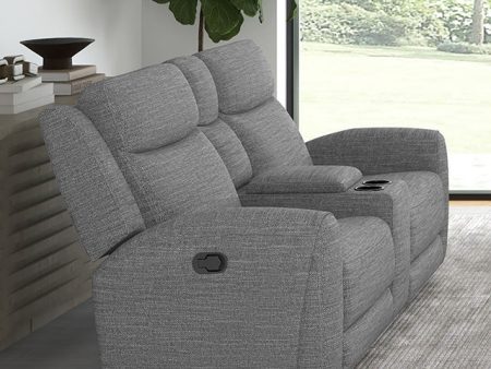 Antonius Manual Recliner Loveseat w  Console Online Hot Sale