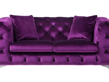 Acme Furniture Atronia Loveseat in Purple 54906 Discount