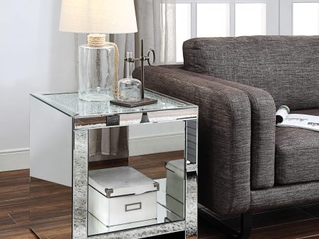 Malish Mirrored End Table Online Hot Sale