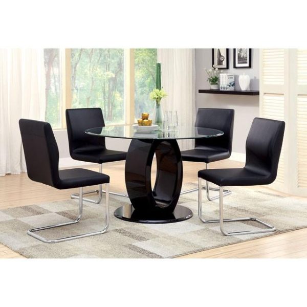 LODIA I Black Silver Side Chair Sale