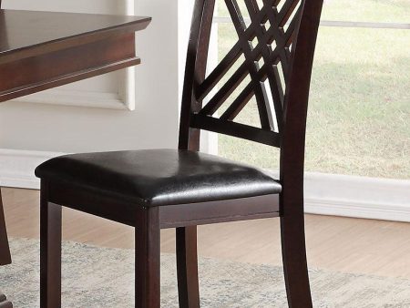 Acme Furniture Katrien Side Chair in Black and Espresso (Set of 2) 71857 Online now