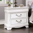 ALECIA Night Stand w  USB, White Discount