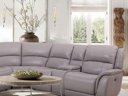 GORGIUS Power Sectional, Light Gray Sale