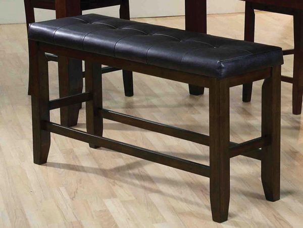 Acme Furniture Urbana Bench in Black and Espresso 74625 For Sale