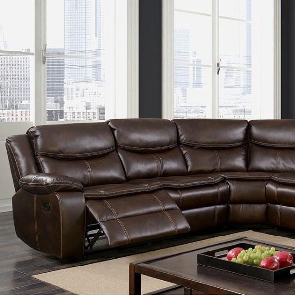 Pollux Brown Sectional For Cheap