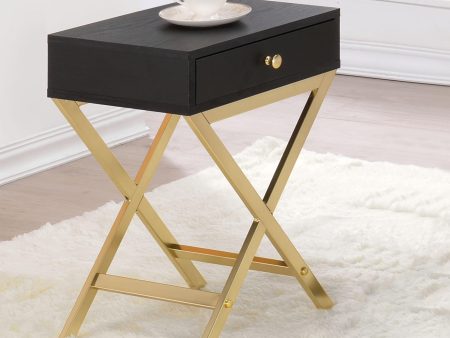 Coleen Black & Brass Side Table Online