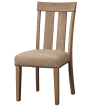 Nathaniel Fabric & Maple Side Chair , Slatted Back Discount