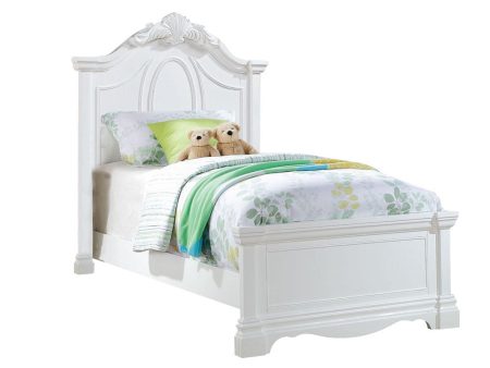 Acme Estrella Youth Full Panel Bed in White 30235F Cheap