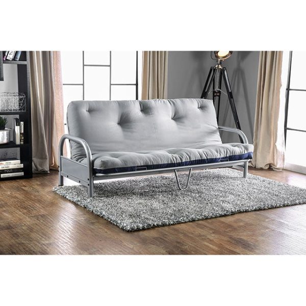 Aksel Black Red Futon Mattress, Navy & Gray Online now