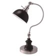 Briar Stain Nickel Table Lamp Discount