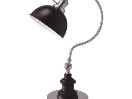 Briar Stain Nickel Table Lamp Discount