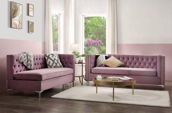 Rhett Purple Velvet Sectional Sofa Hot on Sale