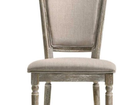 Acme Furniture Gabrian Side Chair (Set of 2) in Reclaimed Gray 60172 For Discount