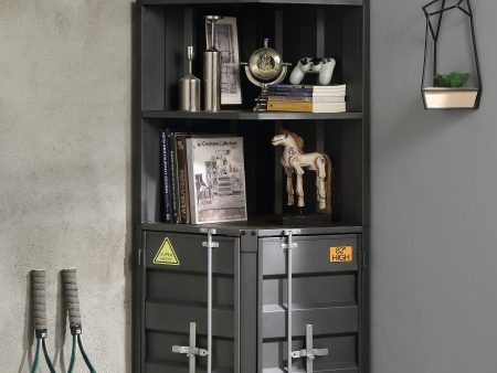 Cargo Gunmetal Bookcase (Corner) Sale