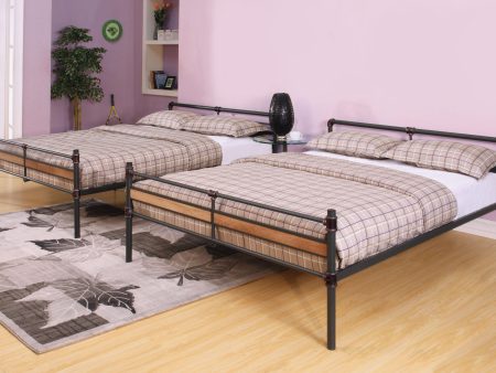 Brantley II Sandy Black & Dark Bronze Hand-Brushed Bunk Bed (Queen Queen) Online Hot Sale