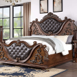 ESPARANZA Queen Bed, Brown Cherry Online