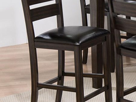 Acme Furniture Urbana Counter Height Chair in Black and Espresso (Set of 2) 74633 Hot on Sale