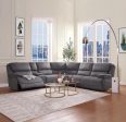 Acme Neelix Power Motion Sectional Sofa in Seal Gray 55120 For Sale