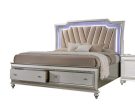 Acme Furniture Kaitlyn King Storage Bed in Champagne Fashion