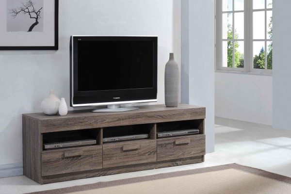 Alvin Rustic Oak TV Stand Online now