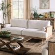 ALESUND Sofa, Beige Light Oak Online Hot Sale