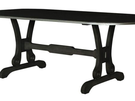 Acme Furniture House Beatrice Dining Table in Charcoal 68810 Supply