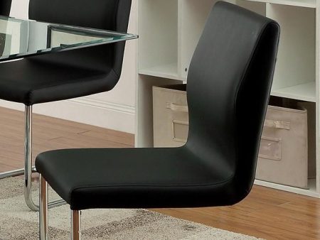 LODIA I Black Silver Side Chair Sale