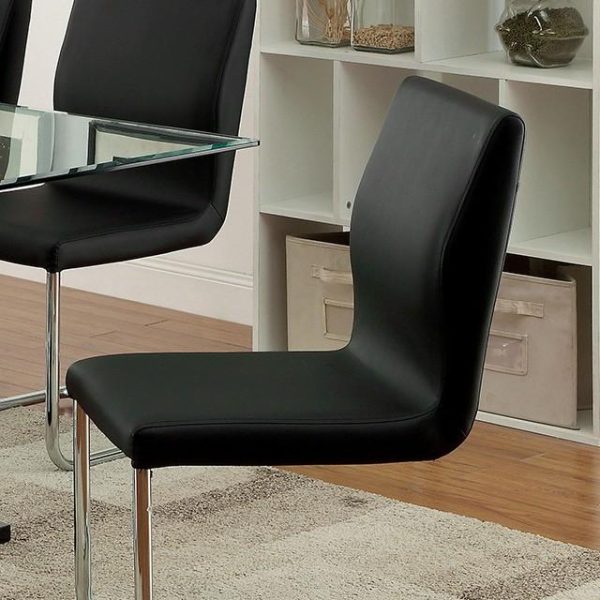 LODIA I Black Silver Side Chair Sale