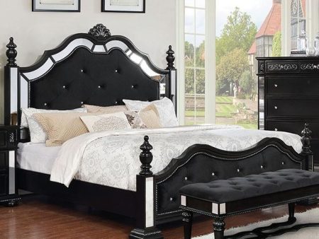 Azha Black Cal.King Bed Hot on Sale