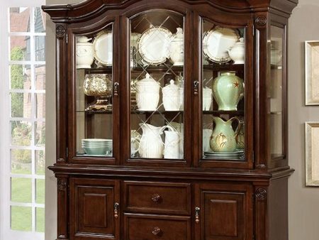 Alpena Brown Cherry Hutch & Buffet Discount