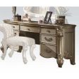 Acme Vendome Vanity Desk in Gold Patina 23007 Online Hot Sale