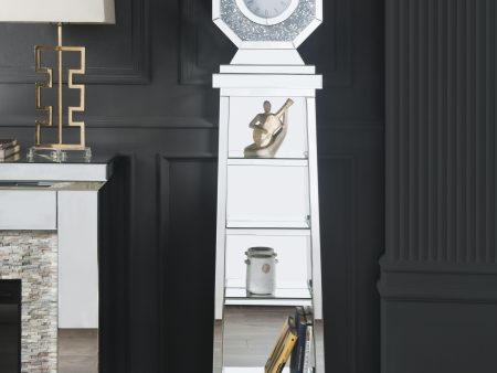 Noralie Mirrored & Faux Diamonds Grandfather Clock Sale