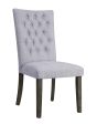 Merel Gray Linen & Gray Oak Side Chair Hot on Sale