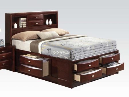 Acme Ireland Queen Storage Bed in Brown 21600Q For Cheap