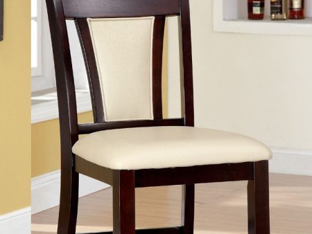 BRENT II Dark Cherry Ivory Counter Ht. Chair (2 CTN) Discount