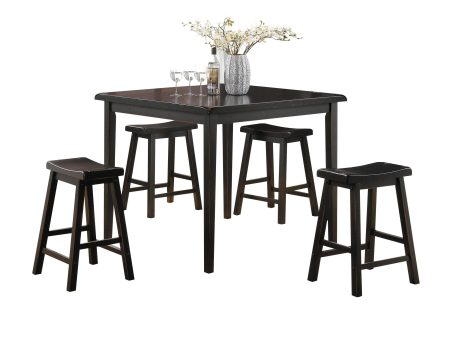 Gaucho Black Counter Height Set (5Pc Pk) Online