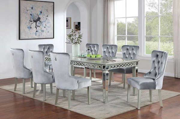 ADALIA Dining Table, Silver Cheap