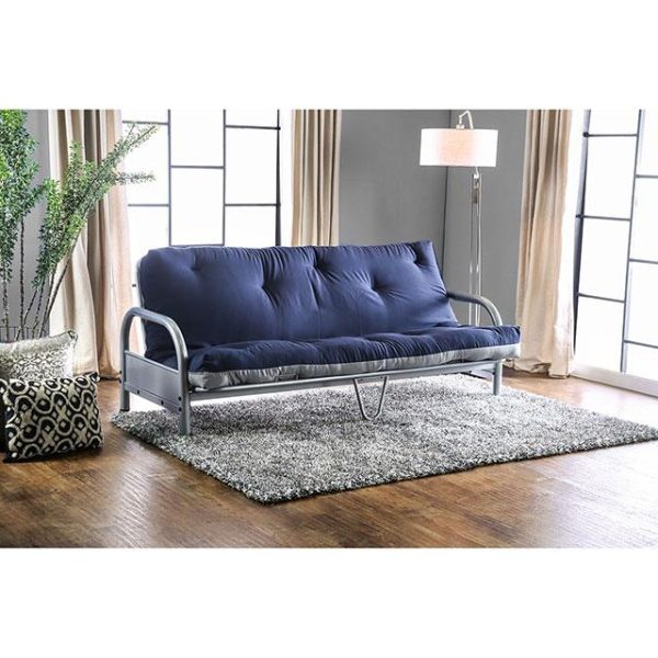 Aksel Black Red Futon Mattress, Navy & Gray Online now